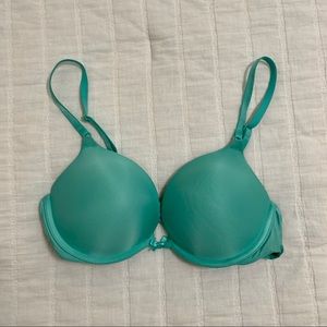 Teal Victoria’s Secret Push Up Bra 34C